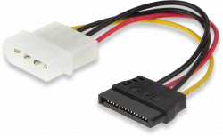 Molex IDE to Serial ATA Power Adapter Cable (Single)